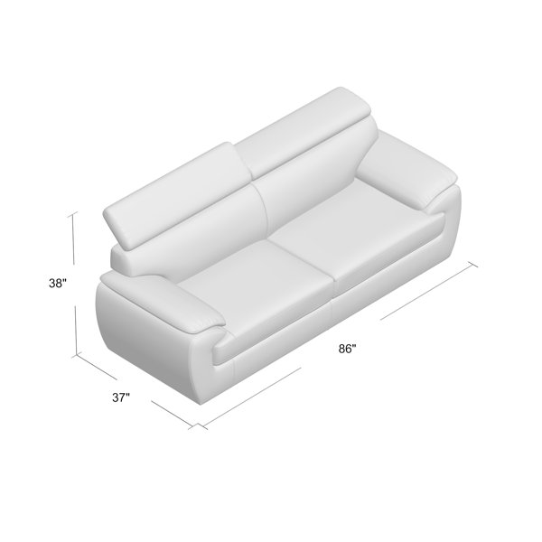 Orren Ellis Aieshia 86'' Pillow Top Arm Sofa & Reviews Wayfair